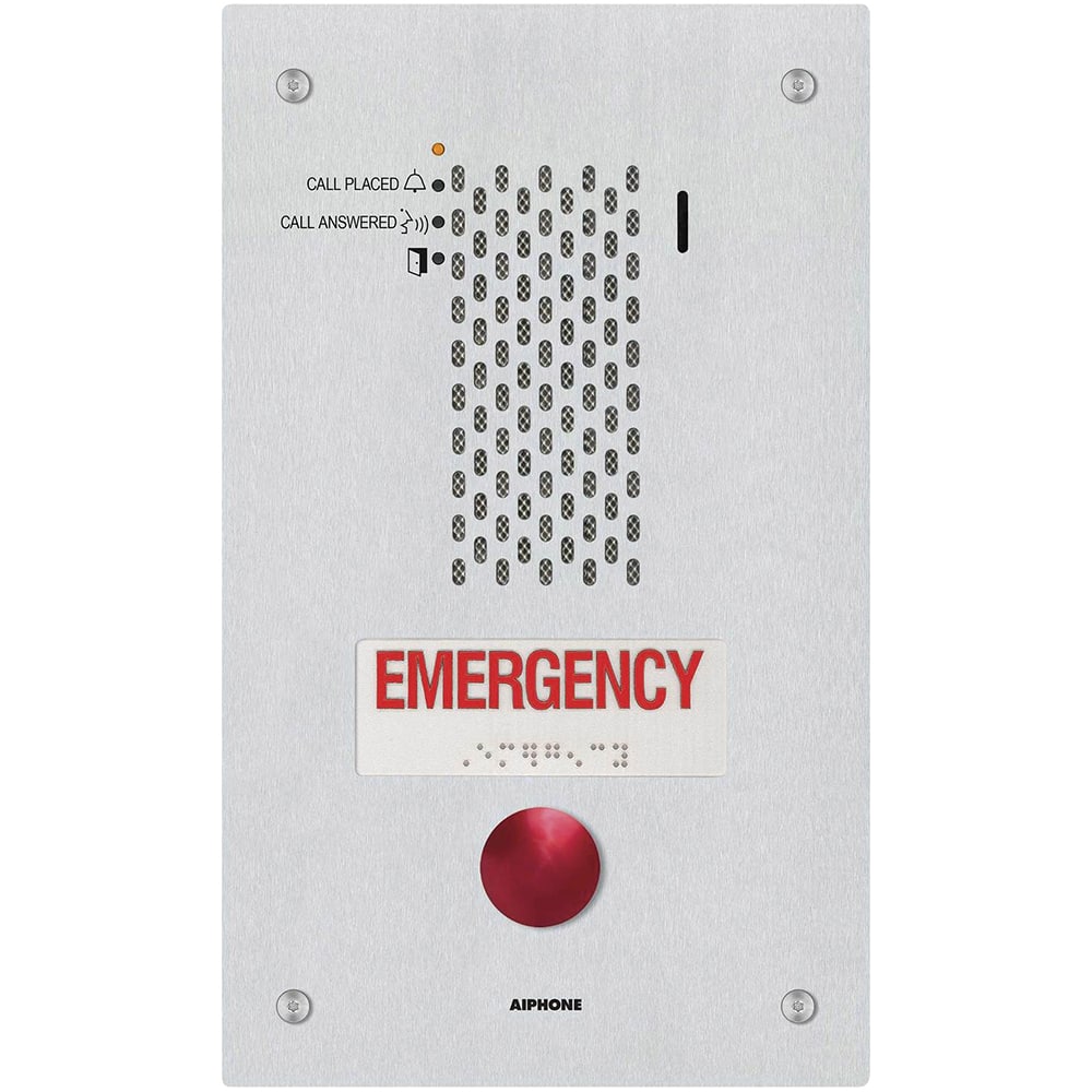 Aiphone - Intercoms & Call Boxes; Intercom Type: Audio Door Station ; Connection Type: Corded ; Number of Channels: 1 ; Number of Stations: 1 ; Height (Decimal Inch): 11.687500 ; Width (Decimal Inch): 7.0000 - Exact Tool & Supply