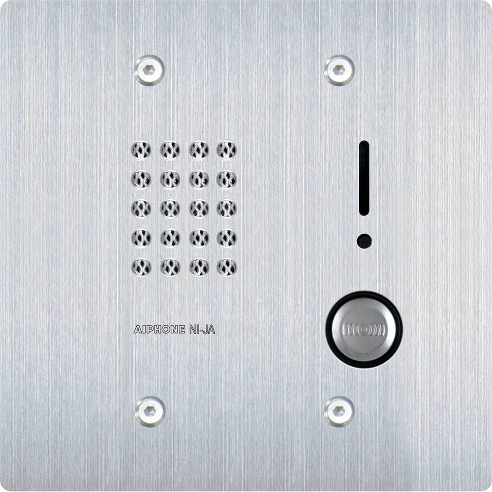 Aiphone - Intercoms & Call Boxes; Intercom Type: Audio Door Station ; Connection Type: Corded ; Number of Channels: 1 ; Number of Stations: 1 ; Height (Decimal Inch): 3.250000 ; Width (Decimal Inch): 5.2500 - Exact Tool & Supply
