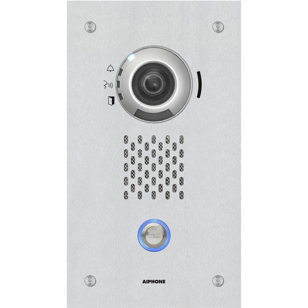 Aiphone - Intercoms & Call Boxes; Intercom Type: Video Door Station ; Connection Type: Corded ; Number of Channels: 1 ; Number of Stations: 1 ; Height (Decimal Inch): 10.437500 ; Width (Decimal Inch): 5.8750 - Exact Tool & Supply