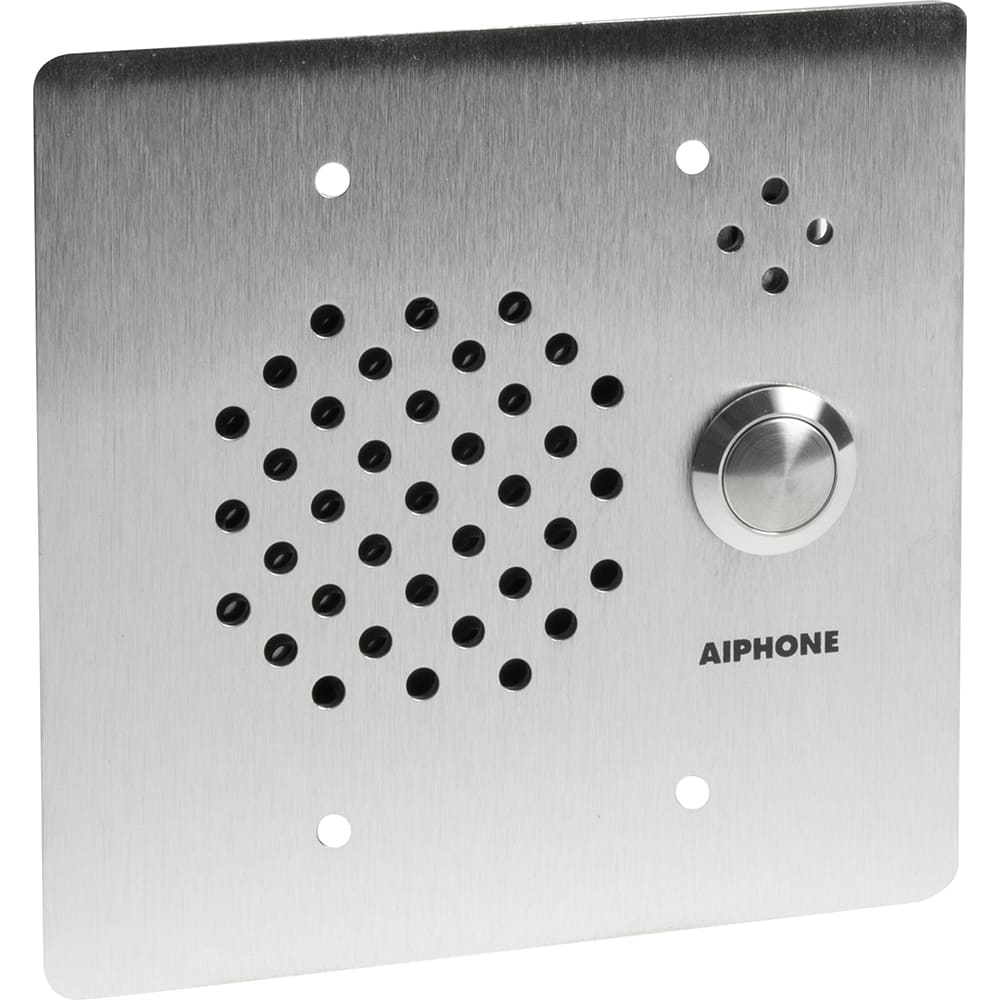 Aiphone - Intercoms & Call Boxes; Intercom Type: Audio Door Station ; Connection Type: Corded ; Number of Channels: 1 ; Number of Stations: 1 ; Height (Decimal Inch): 3.500000 ; Width (Decimal Inch): 7.2500 - Exact Tool & Supply