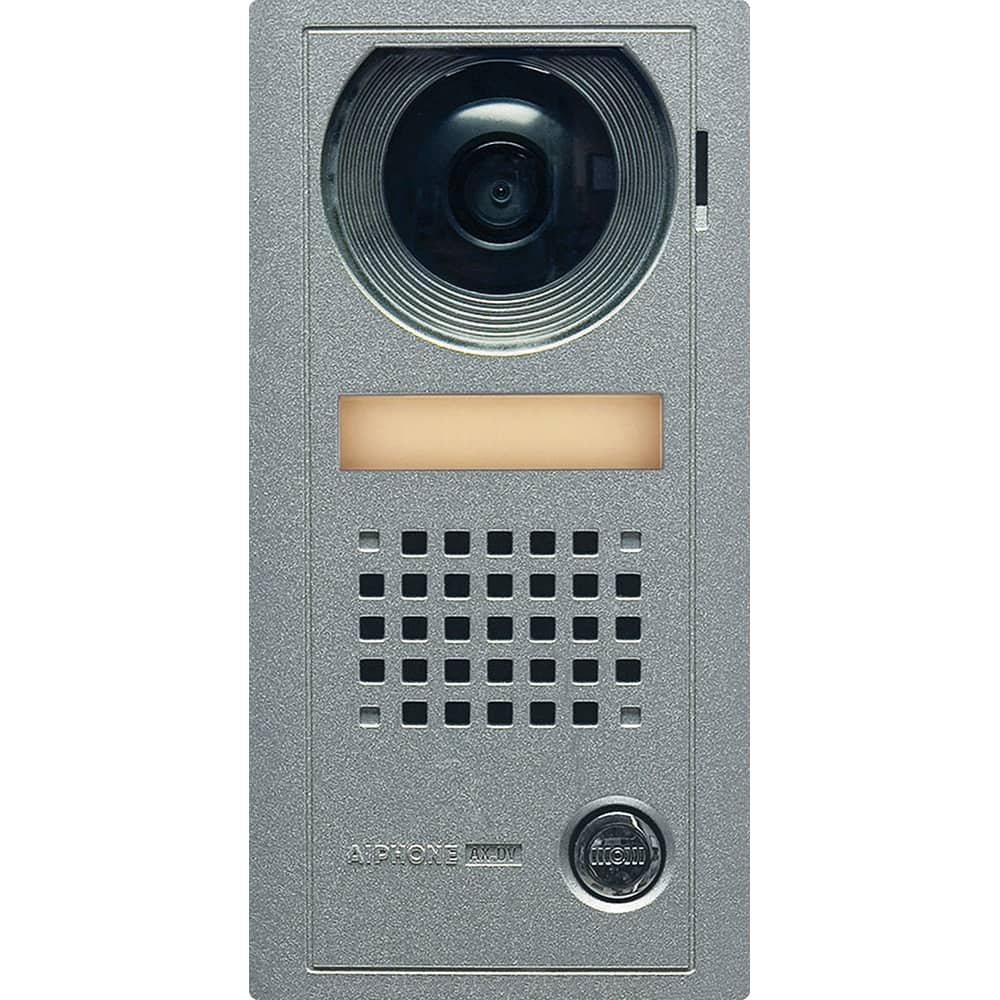 Aiphone - Intercoms & Call Boxes; Intercom Type: Video Door Station ; Connection Type: Corded ; Number of Channels: 1 ; Number of Stations: 1 ; Height (Decimal Inch): 1.750000 ; Width (Decimal Inch): 5.0000 - Exact Tool & Supply