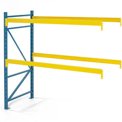 Steel King - Storage Racks; Type: Pallet Rack Add-On Unit ; Width (Inch): 72 ; Height (Inch): 120 ; Depth (Inch): 42 ; Number of Bays: 1 ; Color: Blue; Yellow - Exact Tool & Supply