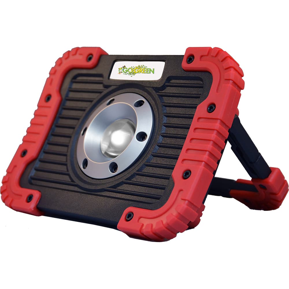 GoGreen Power - Flashlights; Type: Industrial/Tactical ; Bulb Type: LED ; Battery Size: AA ; Rechargeable: Disposable ; Body Color: Black; Red ; Complete Light Output (Lumens): 1200 (High) - Exact Tool & Supply