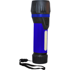 GoGreen Power - Flashlights; Type: Industrial/Tactical ; Bulb Type: LED ; Battery Size: D ; Rechargeable: Disposable ; Body Color: Blue ; Complete Light Output (Lumens): 300 - Exact Tool & Supply