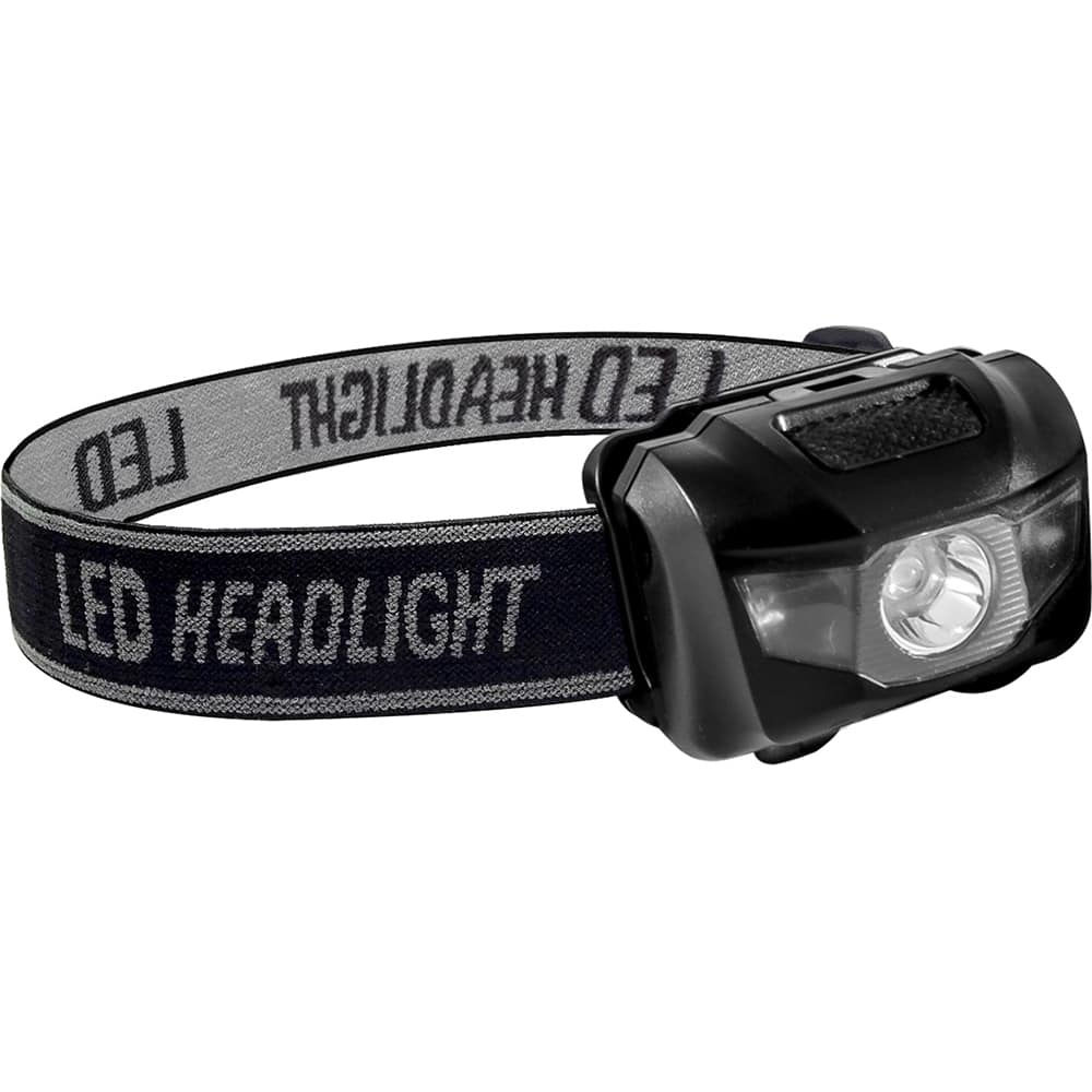 GoGreen Power - Flashlights; Type: Hands-Free ; Bulb Type: LED ; Battery Size: AAA ; Rechargeable: Disposable ; Body Color: Black ; Complete Light Output (Lumens): 120 - Exact Tool & Supply