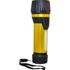 GoGreen Power - Flashlights; Type: Industrial/Tactical ; Bulb Type: LED ; Battery Size: D ; Rechargeable: Disposable ; Body Color: Yellow ; Complete Light Output (Lumens): 300 - Exact Tool & Supply