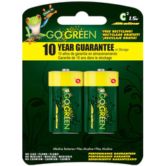 GoGreen Power - Batteries; Type: Standard ; Battery Size: C ; Battery Chemistry: Alkaline ; Voltage: 120 ; Rechargeable: No ; Terminal Style: Button Tab - Exact Tool & Supply