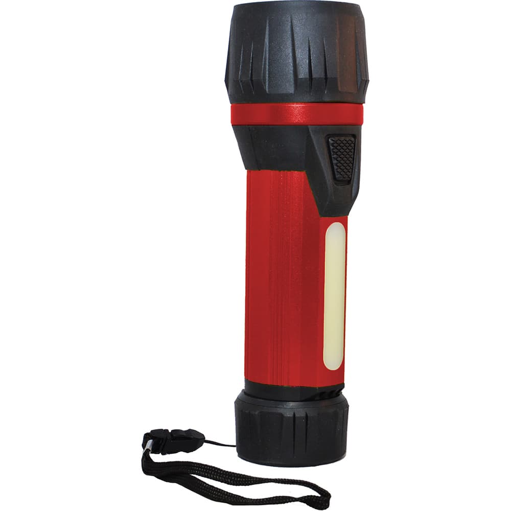 GoGreen Power - Flashlights; Type: Industrial/Tactical ; Bulb Type: LED ; Battery Size: D ; Rechargeable: Disposable ; Body Color: Red ; Complete Light Output (Lumens): 300 - Exact Tool & Supply