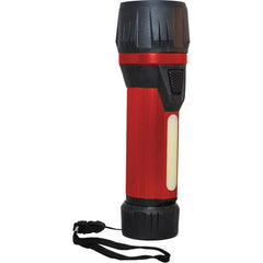 GoGreen Power - Flashlights; Type: Industrial/Tactical ; Bulb Type: LED ; Battery Size: D ; Rechargeable: Disposable ; Body Color: Red ; Complete Light Output (Lumens): 300 - Exact Tool & Supply