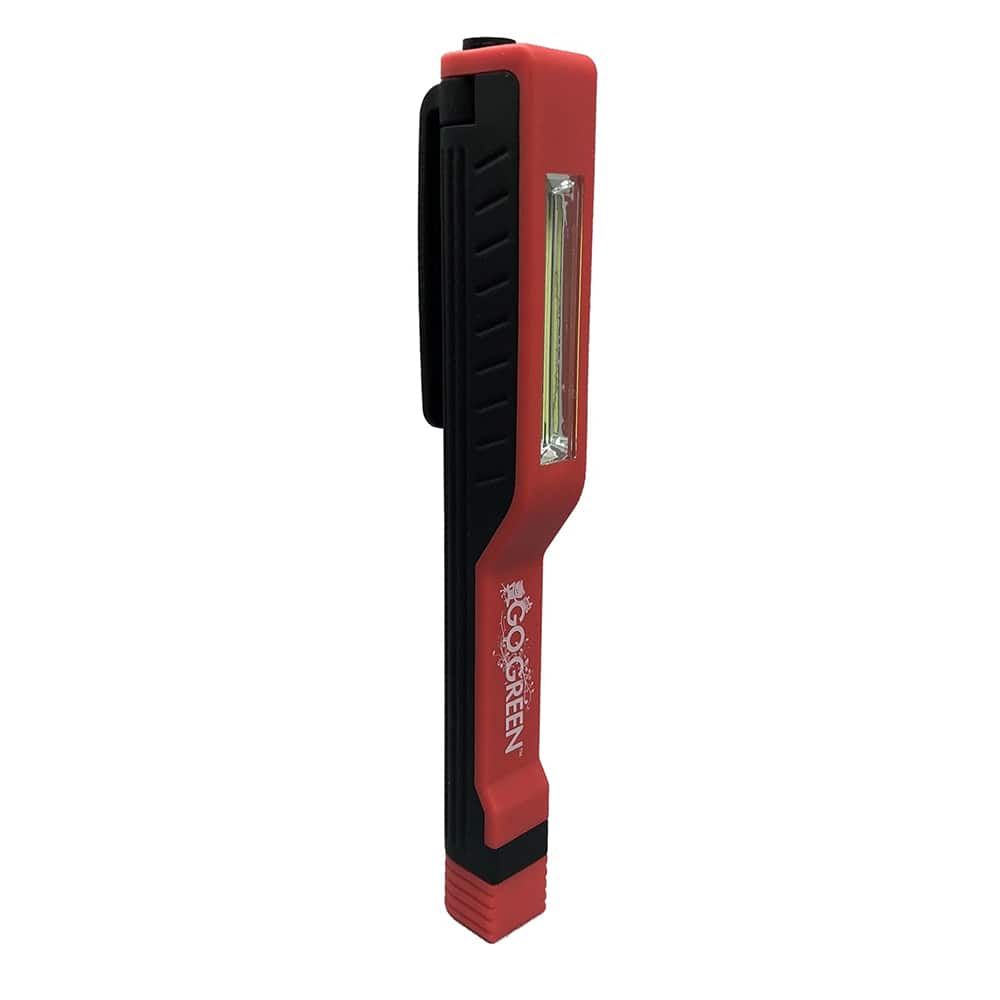 GoGreen Power - Flashlights; Type: Penlight ; Bulb Type: LED ; Battery Size: AAA ; Rechargeable: Disposable ; Body Color: Red; Green; Black; Blue ; Complete Light Output (Lumens): 100 - Exact Tool & Supply