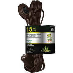 GoGreen Power - Power Cords; Cord Type: Replacement Cord ; Overall Length (Feet): 15 ; Cord Color: Brown ; Amperage: 13 ; Voltage: 125 ; Wire Gauge/Number of Conductors: 16/2 - Exact Tool & Supply