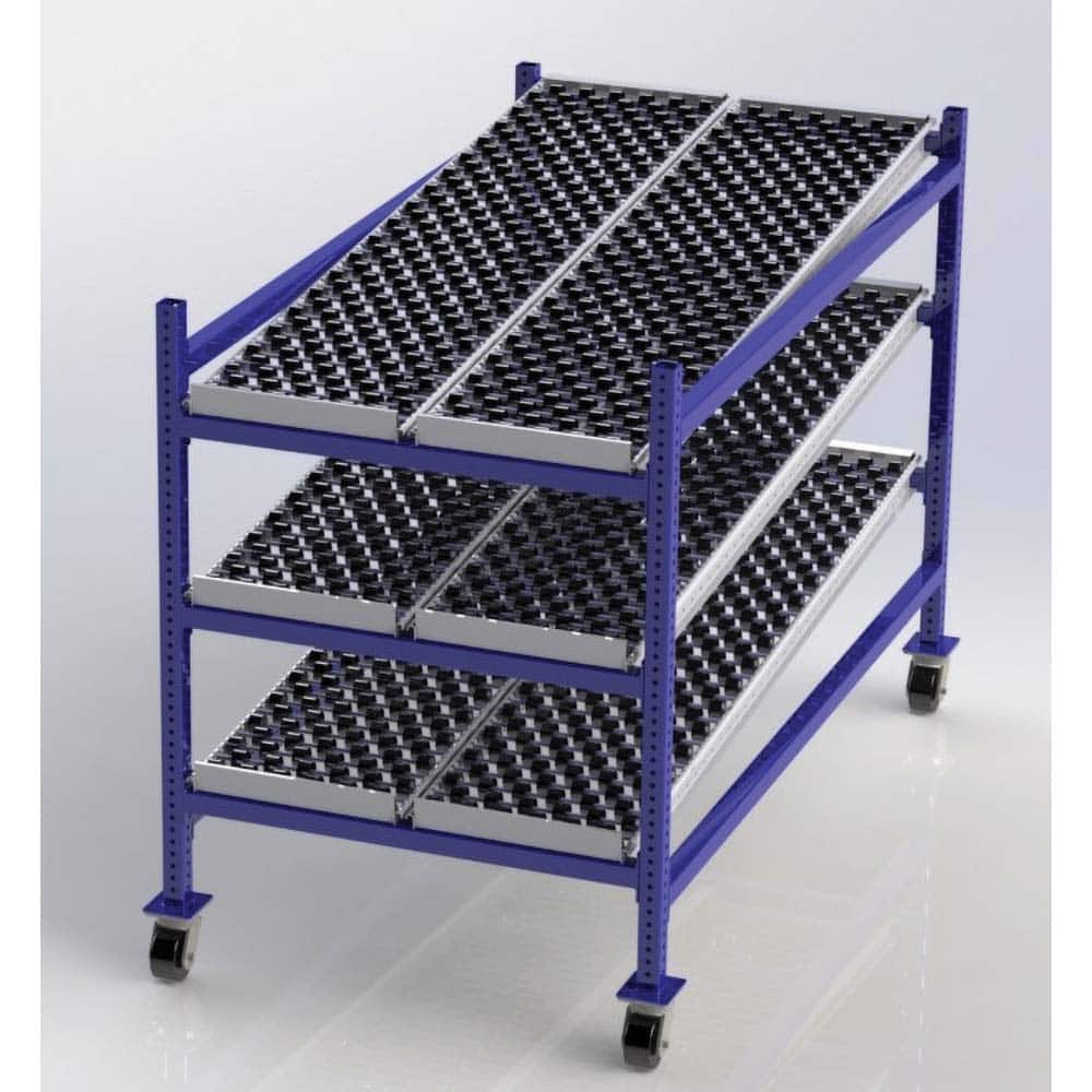 UNEX Manufacturing - Steel Shelving Type: Mobile Gravity Rack Starter or Add-On: Starter Unit - Exact Tool & Supply