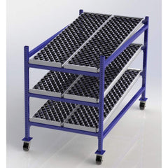 UNEX Manufacturing - Steel Shelving Type: Mobile Gravity Rack Starter or Add-On: Starter Unit - Exact Tool & Supply