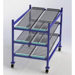 UNEX Manufacturing - Steel Shelving Type: Mobile Gravity Rack Starter or Add-On: Starter Unit - Exact Tool & Supply
