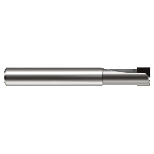 Diamond End Mills for Non-Ferrous Materials - PCD Diamond - 0.1250″ (1/8″) Cutter Diameter × 0.2500″ (1/4″) Length of Cut PCD Square End Mill, Flute - Exact Tool & Supply