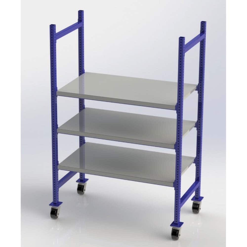 UNEX Manufacturing - Steel Shelving Type: Mobile Pick Tray Rack Starter or Add-On: Starter Unit - Exact Tool & Supply