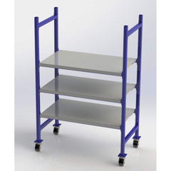 UNEX Manufacturing - Steel Shelving Type: Mobile Pick Tray Rack Starter or Add-On: Starter Unit - Exact Tool & Supply