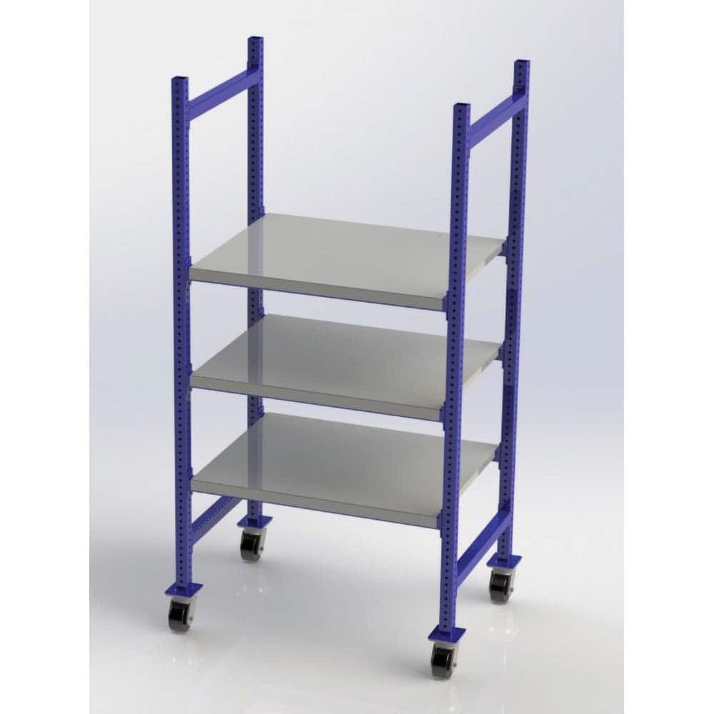 UNEX Manufacturing - Steel Shelving Type: Mobile Pick Tray Rack Starter or Add-On: Starter Unit - Exact Tool & Supply