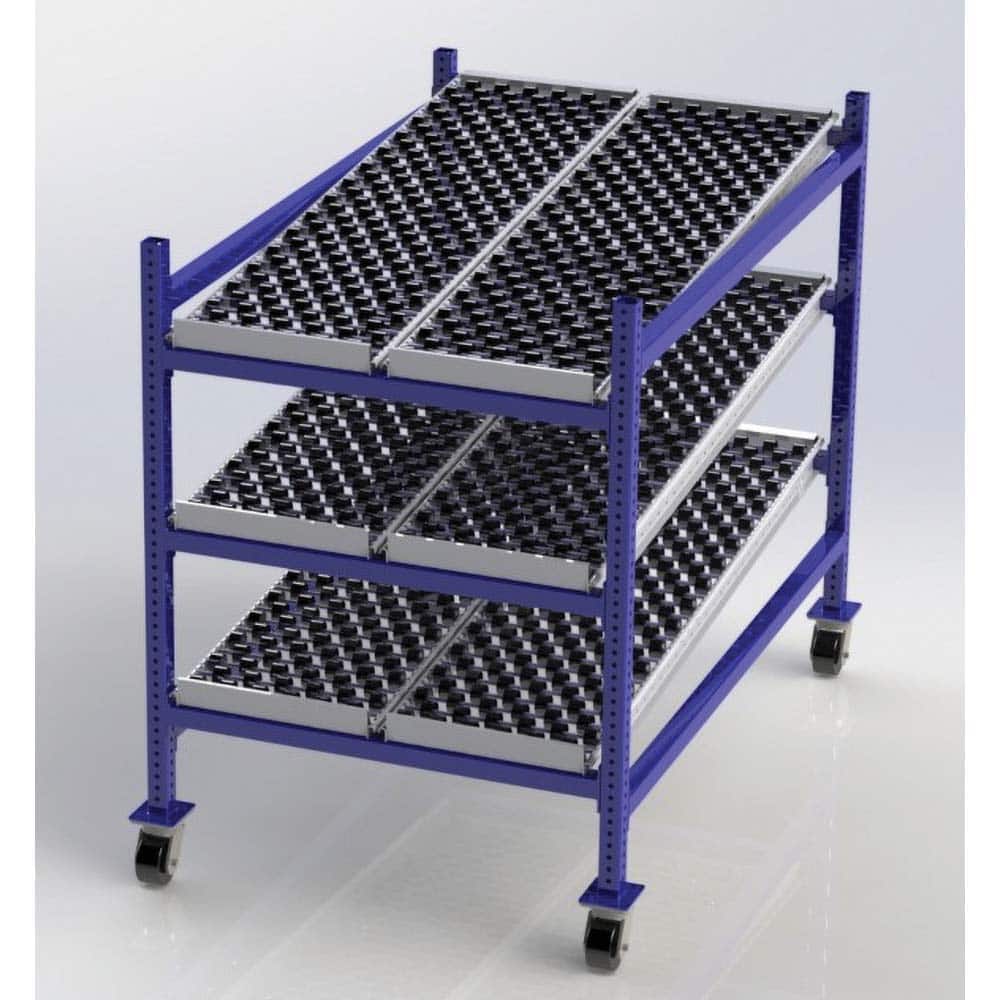 UNEX Manufacturing - Steel Shelving Type: Mobile Gravity Rack Starter or Add-On: Starter Unit - Exact Tool & Supply