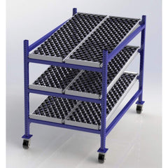 UNEX Manufacturing - Steel Shelving Type: Mobile Gravity Rack Starter or Add-On: Starter Unit - Exact Tool & Supply