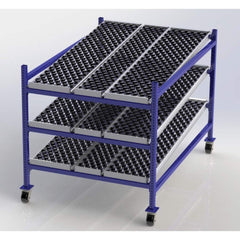 UNEX Manufacturing - Steel Shelving Type: Mobile Gravity Rack Starter or Add-On: Starter Unit - Exact Tool & Supply