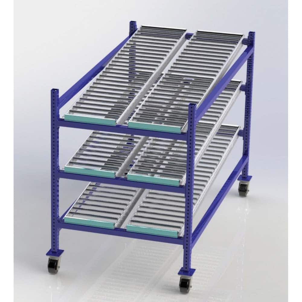 UNEX Manufacturing - Steel Shelving Type: Mobile Gravity Rack Starter or Add-On: Starter Unit - Exact Tool & Supply