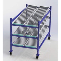 UNEX Manufacturing - Steel Shelving Type: Mobile Gravity Rack Starter or Add-On: Starter Unit - Exact Tool & Supply