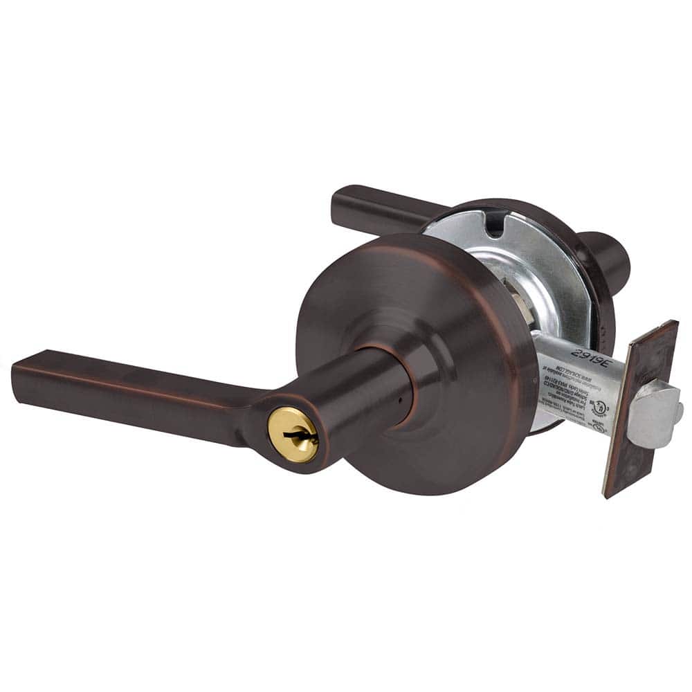 Schlage - Lever Locksets; Door Thickness: 1 3/8 - Exact Tool & Supply