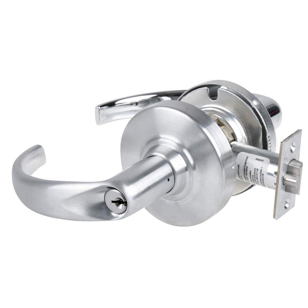 Schlage - Lever Locksets; Door Thickness: 1 3/8 - Exact Tool & Supply