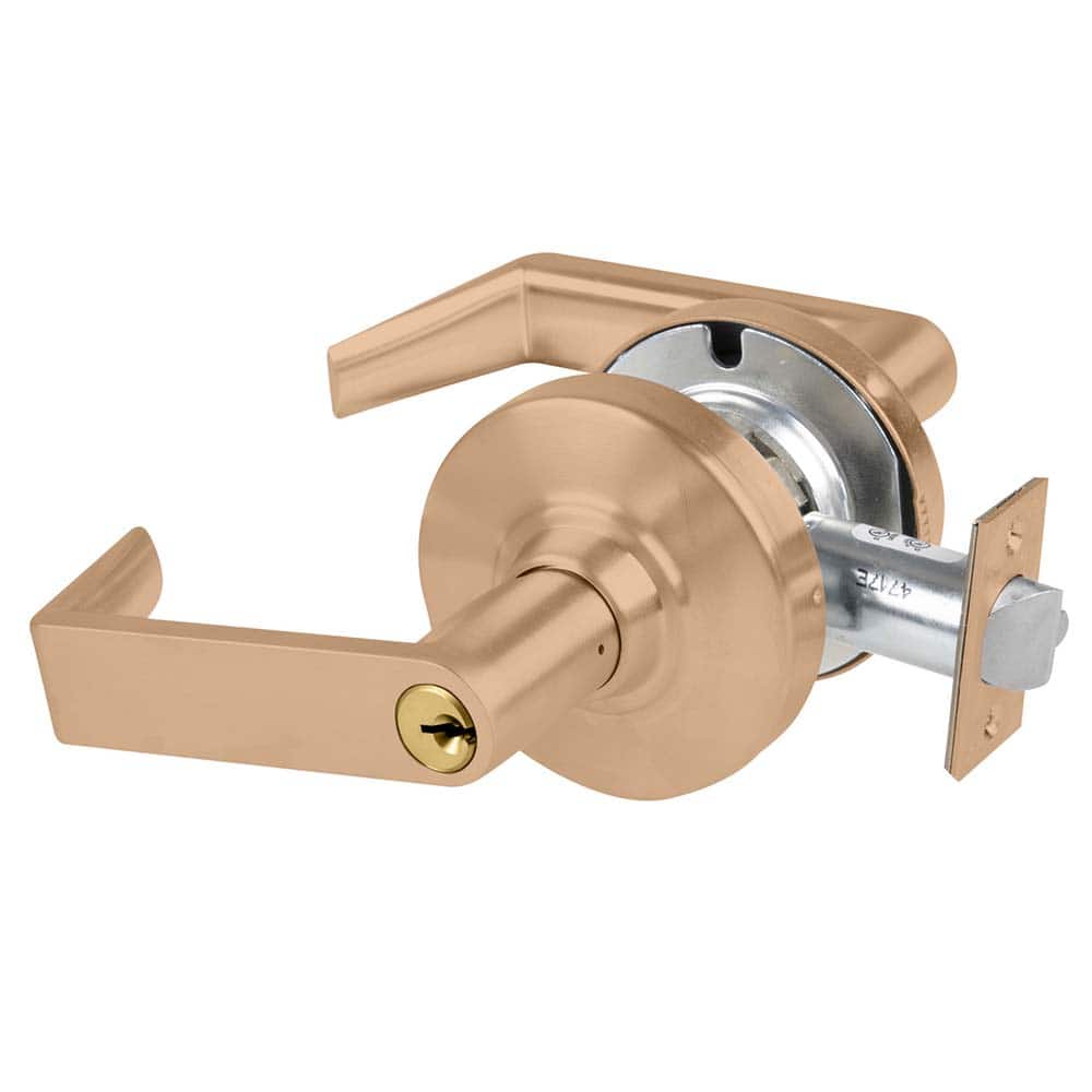 Schlage - Lever Locksets; Door Thickness: 1 3/8 - Exact Tool & Supply