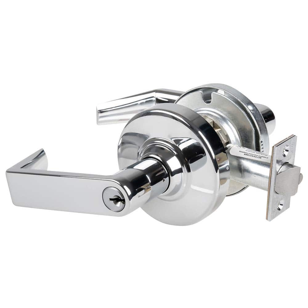 Schlage - Lever Locksets; Door Thickness: 1 3/8 - Exact Tool & Supply