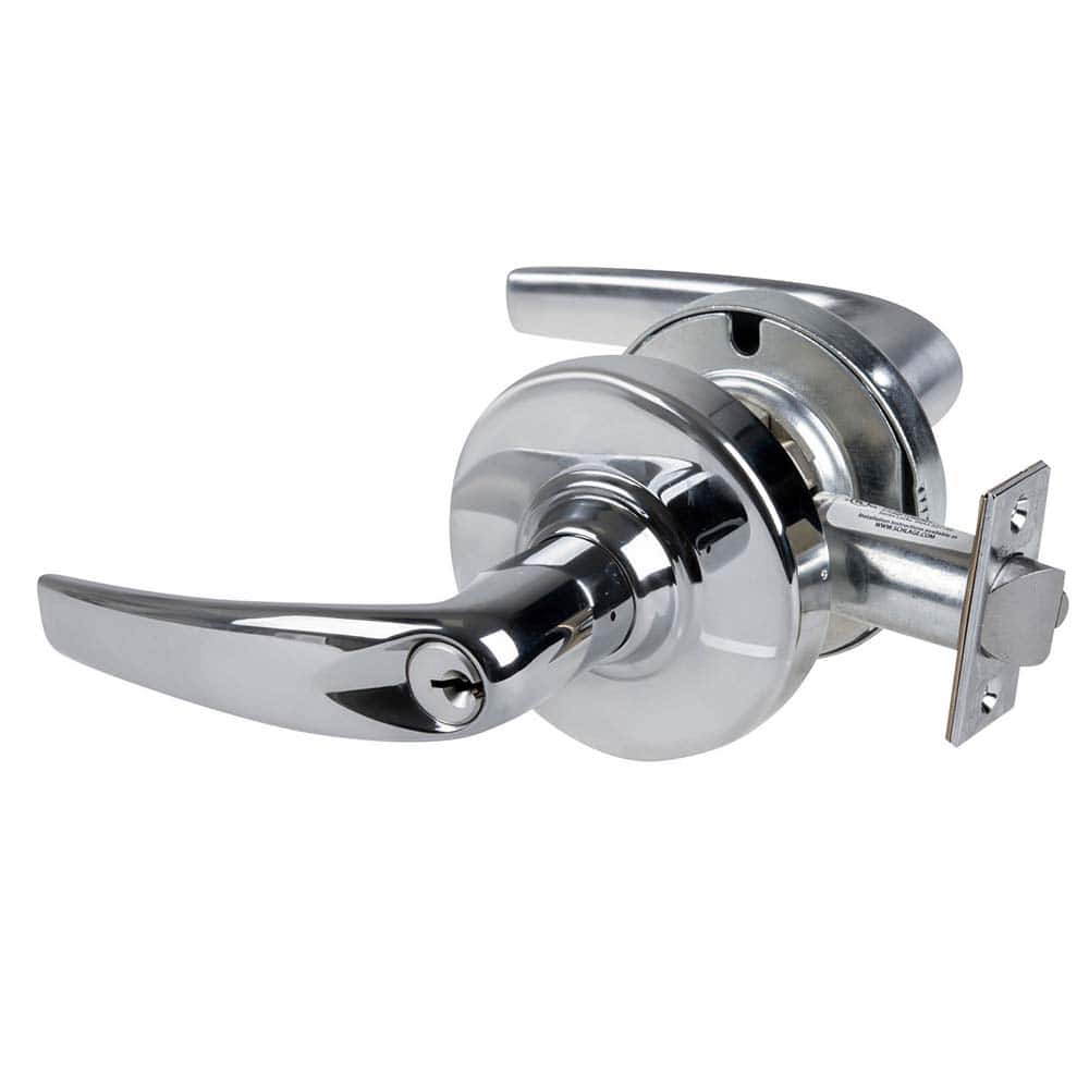 Schlage - Lever Locksets; Door Thickness: 1 3/8 - Exact Tool & Supply