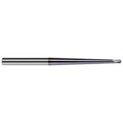 Harvey Tool - Ball End Mills; Mill Diameter (Inch): 1/64 ; Mill Diameter (Decimal Inch): 0.0150 ; Number of Flutes: 2 ; Length of Cut (mm): 0.3000 ; Length of Cut (Decimal Inch): 0.0120 ; Material: Solid Carbide - Exact Tool & Supply