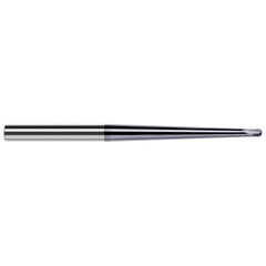 Harvey Tool - Ball End Mills; Mill Diameter (mm): 1.00 ; Mill Diameter (Decimal Inch): 0.0390 ; Number of Flutes: 2 ; Length of Cut (mm): 0.8000 ; Length of Cut (Inch): 1/32 ; Length of Cut (Decimal Inch): 0.0310 - Exact Tool & Supply