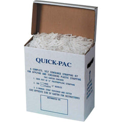 Value Collection - Strapping Kits Type: Polypropylene Strapping Kit Contents: 3000' of 1/2" Polypropylene; 300 Plastic Buckles; Tensioner; Cutter - Exact Tool & Supply