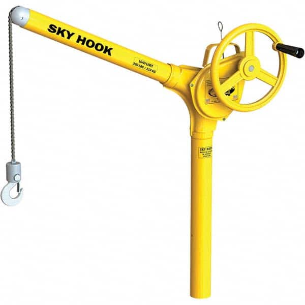 Sky Hook - 250 Lb Steel Lifting Hook Crane - Exact Tool & Supply