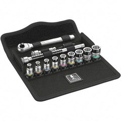 Wera - Socket Sets Measurement Type: Metric Drive Size: 1/4 - Exact Tool & Supply