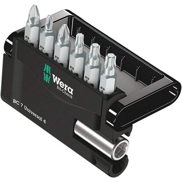 Wera - Screwdriver Bit Sets Type: Insert Bit Set Drive Size: 1/4 (Inch) - Exact Tool & Supply