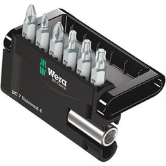 Wera - Screwdriver Bit Sets Type: Insert Bit Set Drive Size: 1/4 (Inch) - Exact Tool & Supply