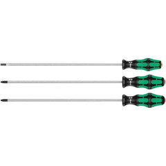 Wera - Screwdriver Sets Screwdriver Types Included: Pozidriv; Slotted; Phillips Number of Pieces: 3 - Exact Tool & Supply