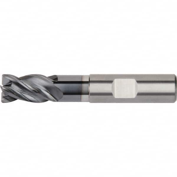 Kennametal - 1/2" Diam 4 Flute Solid Carbide 0.03" Corner Radius End Mill - Exact Tool & Supply