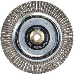 Norton - 6-7/8" OD, 5/8-11 Arbor Hole, Stringer Bead Carbon Wheel Brush - Exact Tool & Supply