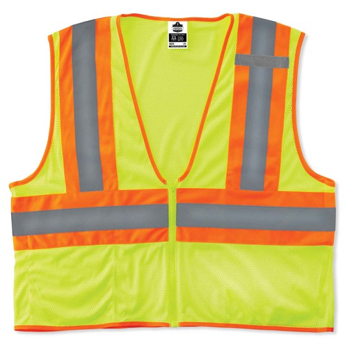 8229Z 4/5 XL Lime Econ 2-Tone Vest Type R Class 2 - Exact Tool & Supply