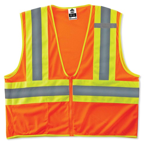 8229Z S/M Orange Econ 2-Tone Vest Type R Class 2 - Exact Tool & Supply
