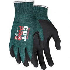 MCR Safety - Size S, ANSI Cut Lvl A2, Puncture Lvl 3, Abrasion Lvl 5, Nitrile Coated Cut Resistant Gloves - Exact Tool & Supply