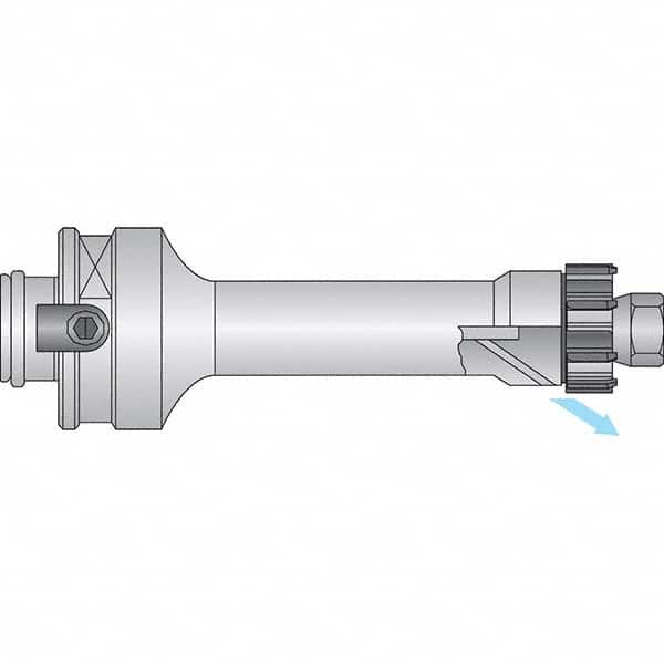 Axial Clamp Modular Shank Modular Reamer Body 80mm Shank Diam, 188.5″ OAL, Right Hand Cut