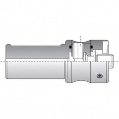 Allied Machine and Engineering - 50mm Diam Radial Clamp Straight Shank Modular Reamer Body - Exact Tool & Supply