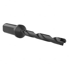 Allied Machine and Engineering - 3/8" to 27/64" Diam 3-3/8" Max Depth Helical Flute Spade Drill - Exact Tool & Supply