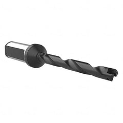 Allied Machine and Engineering - 9.5mm to 11.07mm Diam 86mm Max Depth Helical Flute Spade Drill - Exact Tool & Supply