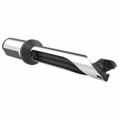 Allied Machine and Engineering - 20mm to 22mm Diam 7xD 153.9mm Max Depth Straight Flute Spade Drill - Exact Tool & Supply